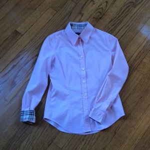 Pink Burberry blouse